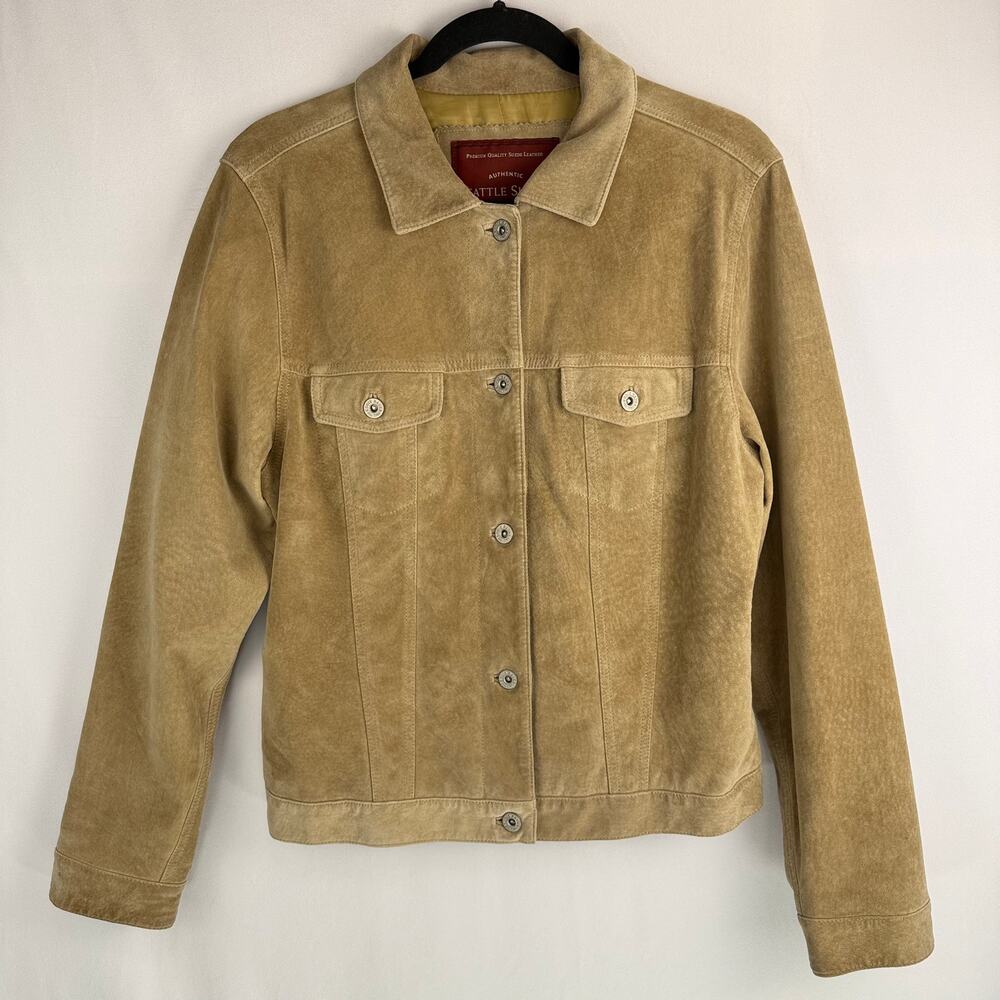 Eddie Bauer Seattle Suede Leather Jacket Size M
